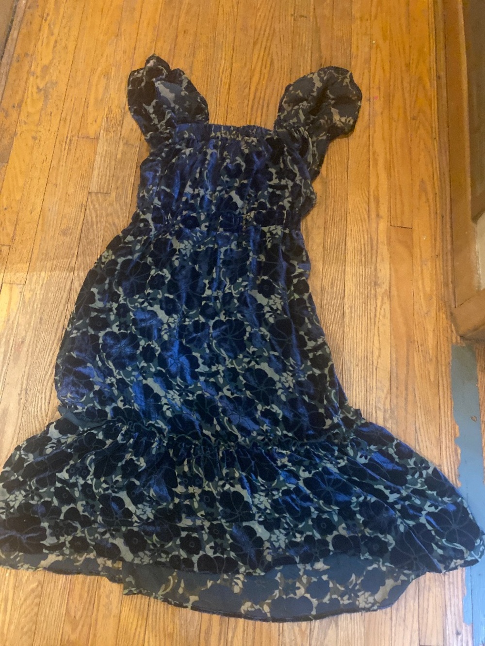 Velvet midi dress